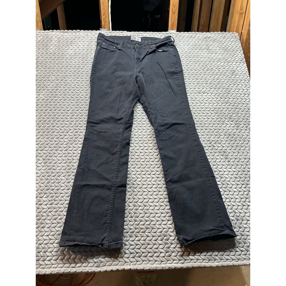 Levi Strauss Signature At Waist Bootcut Jeans Womens 16 Long Black Stretch